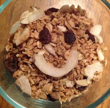 Happy granola is happy.